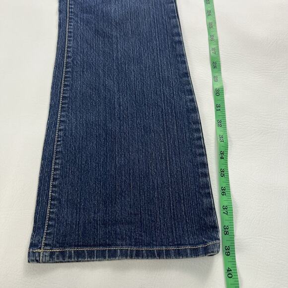 Calvin Klein Women’s Medium Wash Blue Jeans Flare Fit Boot Cut 5 Pockets Sz.12 - Picture 9 of 10